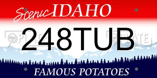 248TUB Idaho License Plate