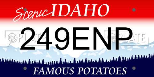 249ENP Idaho License Plate