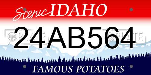 24AB564 Idaho License Plate