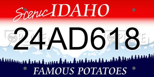 24AD618 Idaho License Plate