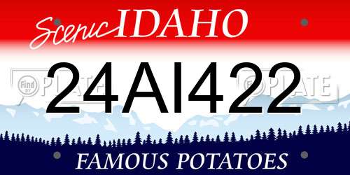 24AI422 Idaho License Plate