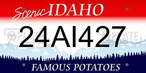 24AI427 Idaho License Plate
