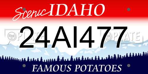 24AI477 Idaho License Plate