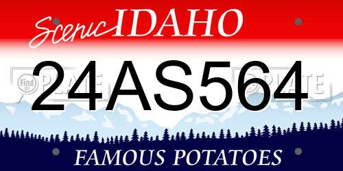 24AS564 Idaho License Plate