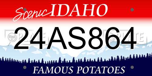 24AS864 Idaho License Plate