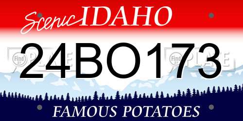 24BO173 Idaho License Plate
