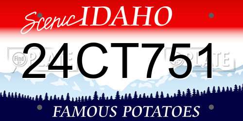 24CT751 Idaho License Plate