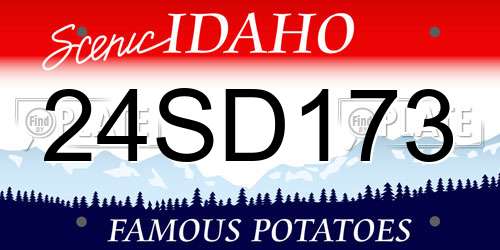 24SD173 Idaho License Plate