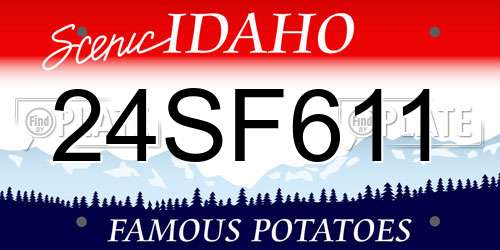 24SF611 Idaho License Plate
