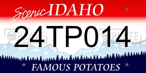24TP014 Idaho License Plate