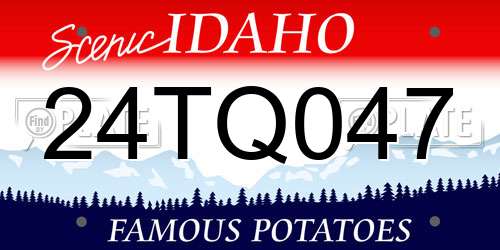 24TQ047 Idaho License Plate