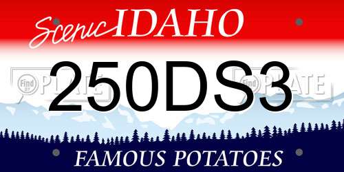 250DS3 Idaho License Plate