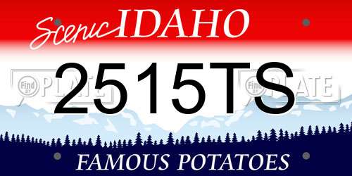 2515TS Idaho License Plate