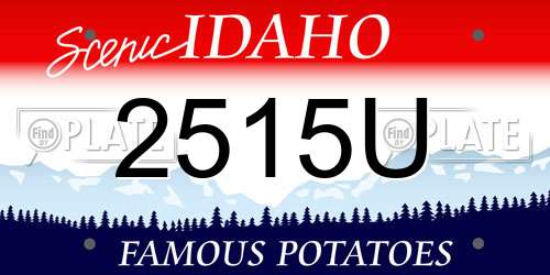 2515U Idaho License Plate