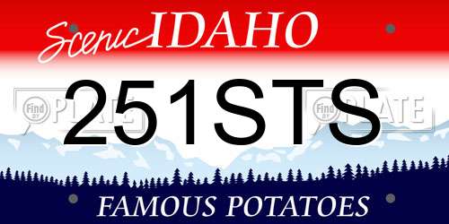251STS Idaho License Plate