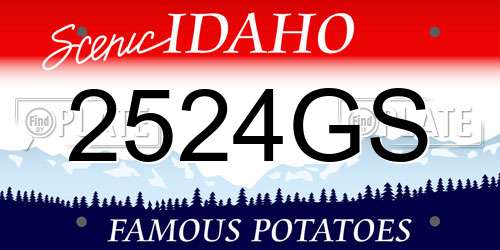 2524GS Idaho License Plate