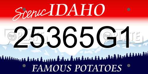 25365G1 Idaho License Plate