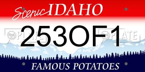 253OF1 Idaho License Plate