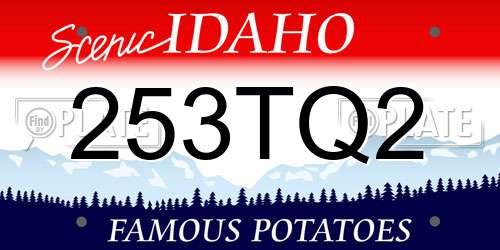 253TQ2 Idaho License Plate
