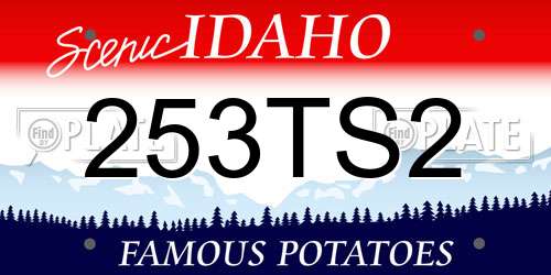 253TS2 Idaho License Plate
