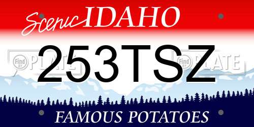 253TSZ Idaho License Plate