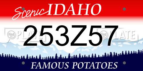 253Z57 Idaho License Plate