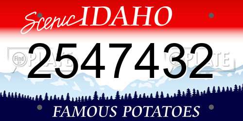 2547432 Idaho License Plate