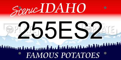 255ES2 Idaho License Plate