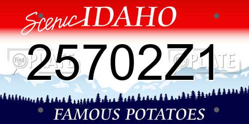 25702Z1 Idaho License Plate