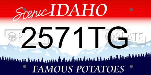 2571TG Idaho License Plate