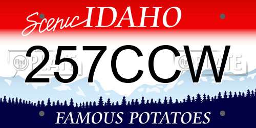 257CCW Idaho License Plate