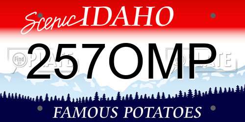 257OMP Idaho License Plate
