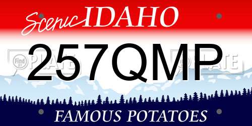 257QMP Idaho License Plate