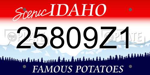 25809Z1 Idaho License Plate