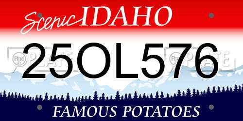 25OL576 Idaho License Plate