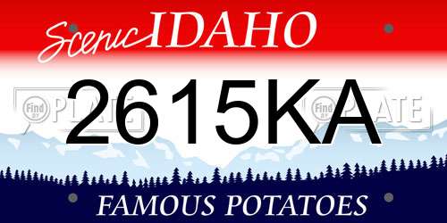2615KA Idaho License Plate
