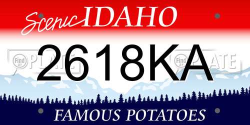 2618KA Idaho License Plate