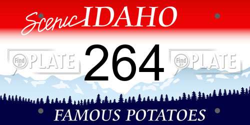 264 Idaho License Plate