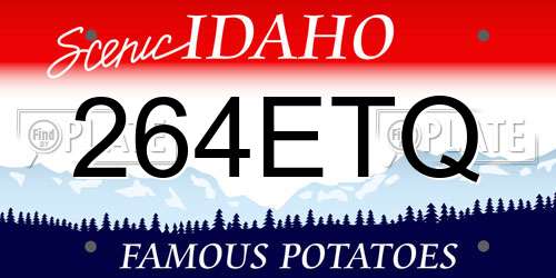 264ETQ Idaho License Plate