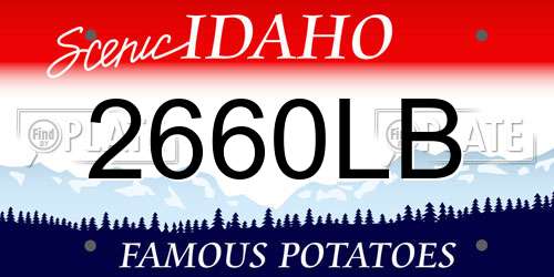2660LB Idaho License Plate