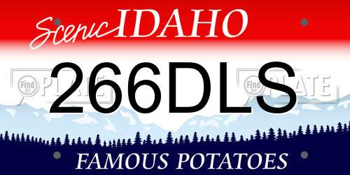 266DLS Idaho License Plate