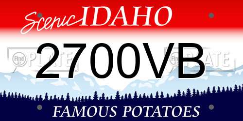 2700VB Idaho License Plate