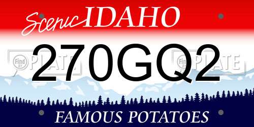 270GQ2 Idaho License Plate