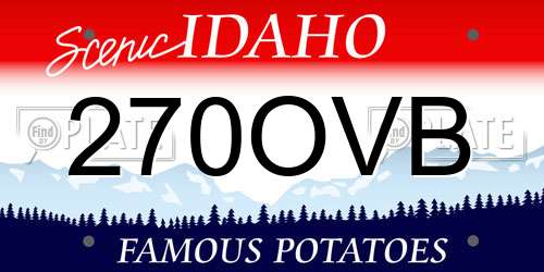 270OVB Idaho License Plate