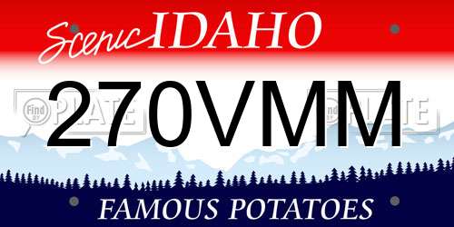 270VMM Idaho License Plate