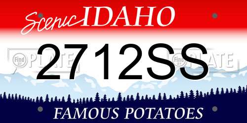 2712SS Idaho License Plate