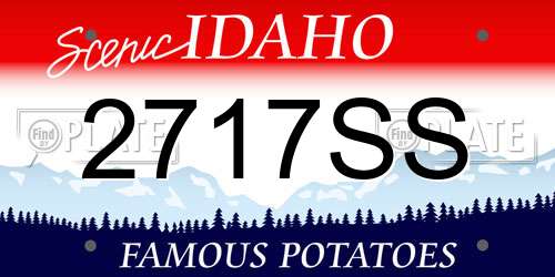 2717SS Idaho License Plate