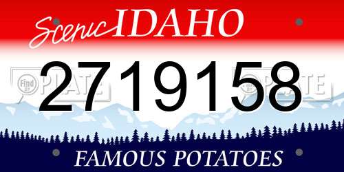 2719158 Idaho License Plate