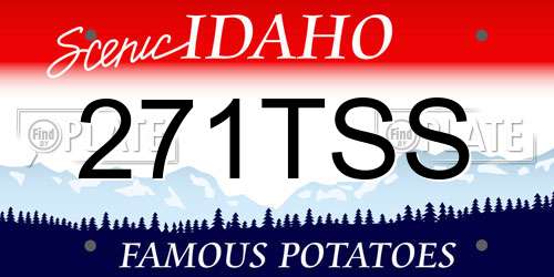 271TSS Idaho License Plate