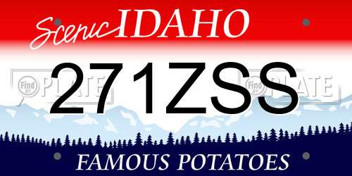 271ZSS Idaho License Plate